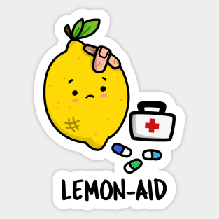 Lemon Aid Cute Lemon Pun Sticker